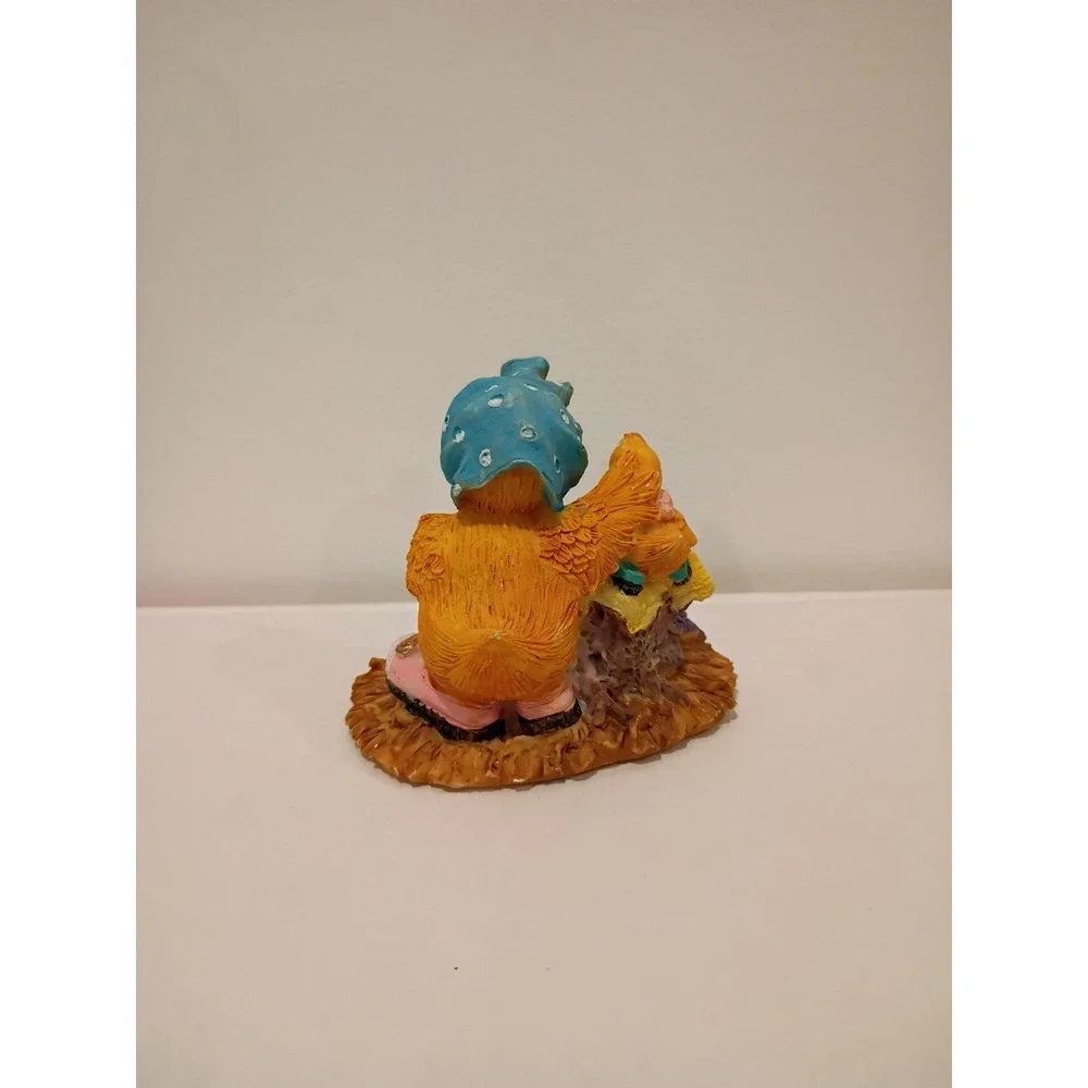 Collectable Mother Chicken Reading to Chicks Figurine